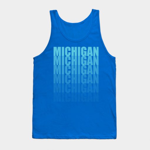 Michigan Gradient in Teal Tank Top