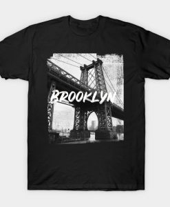 New York Brooklyn Bridge Grunge T-Shirt