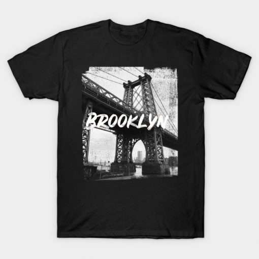 New York Brooklyn Bridge Grunge T-Shirt