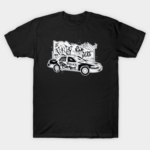 Police graffiti punk T-Shirt