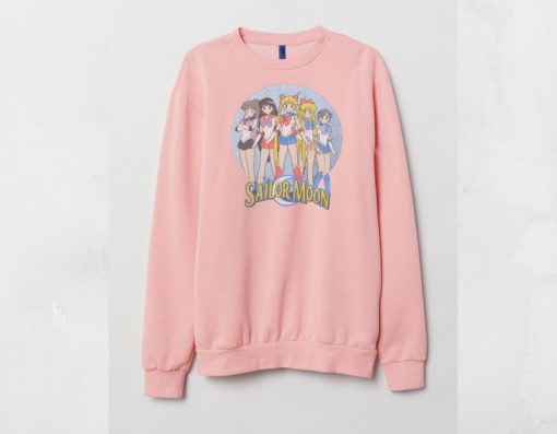 Sailor Moon retro Pink Sweatshirt