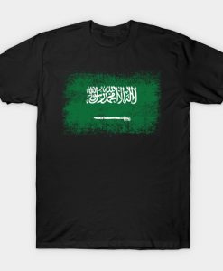 Saudi Arabia Distressed Flag Vintage T-Shirt