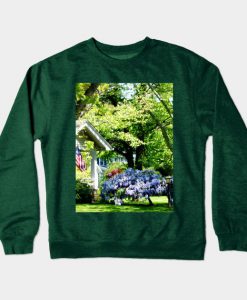 Spring - Wisteria on Lawn Crewneck Sweatshirt