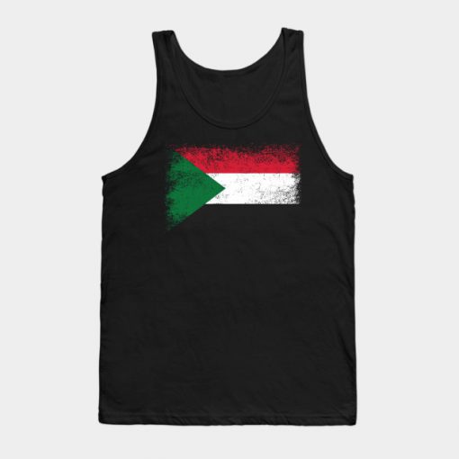 Sudan Distressed Flag Vintage Tank Top