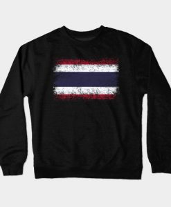 Thailand Distressed Flag Vintage Crewneck Sweatshirt