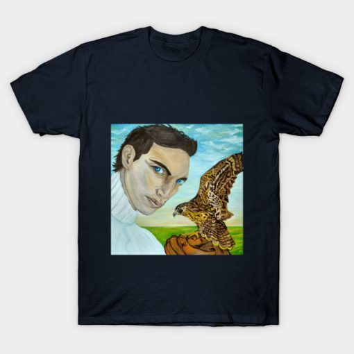 The Portrait of a Man with Peale's (Peregrine) Falcon. T-Shirt