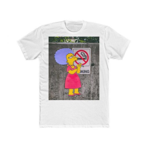 The Simpsons Patty Smoking Street T-shirt