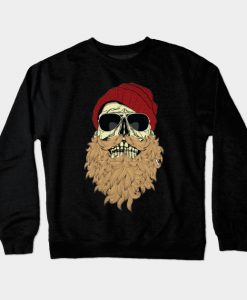 The Skull Head of Beard Crewneck Sweatshirt