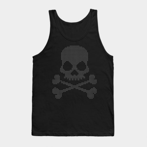 The Skull of Head Dot Matrix Tank Top