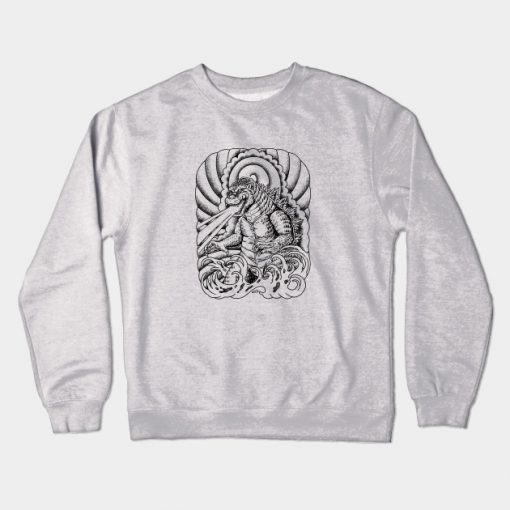 king of monster japanese tattoo Crewneck Sweatshirt