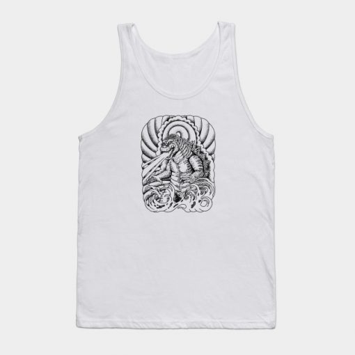 king of monster japanese tattoo Tank Top