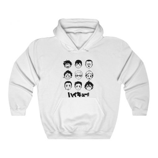 Haikyuu Hoodie, Hinata, Kageyama, Nekoma, Anime Shirt, Haikyuu Shirt, Anime Sweatshirt,Anime Hoodie, Unisex Heavy Blend Hooded