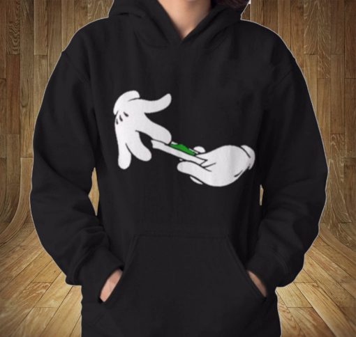 Mickey Mouse Joint Rolling Hands Funny Sweatshirt Hoodie