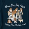 Dogs Make Me Happy Humans Make My Head Hurt T-Shirt