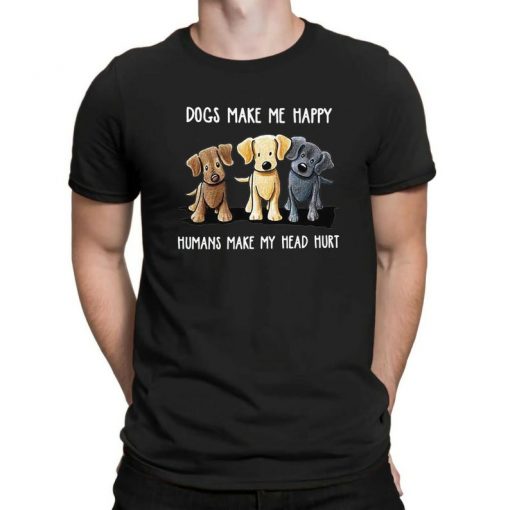 Drink Coffee Pet Dogs Be Happy TShirt