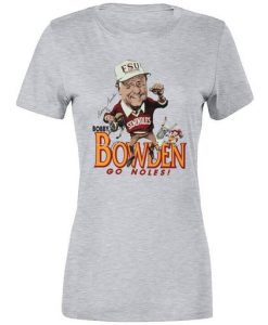 Bobby Bowden Florida Fsu Coach College Football Retro Caricature T Shirt