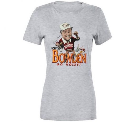 Bobby Bowden Florida Fsu Coach College Football Retro Caricature T Shirt