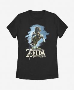 Nintendo The Legend Of Zelda Link Rider Womens T-Shirt