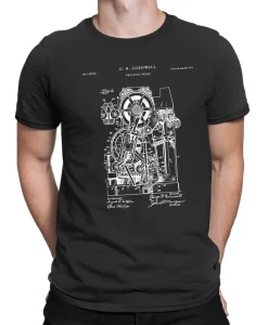 Printing Press 1914 Patent Print Office shirt