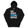 Eat, Sleep, Send It, Repeat Skiing Unisex Hoodie
