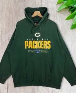 Green Bay Packers Super Bowl Classic Printed Big Logo Pullover Hoodie