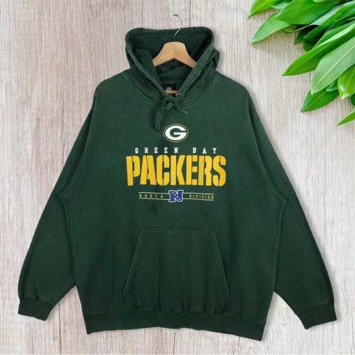 Green Bay Packers Super Bowl Classic Printed Big Logo Pullover Hoodie