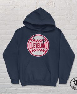 Vintage Cleveland Baseball Stitches Hoodie