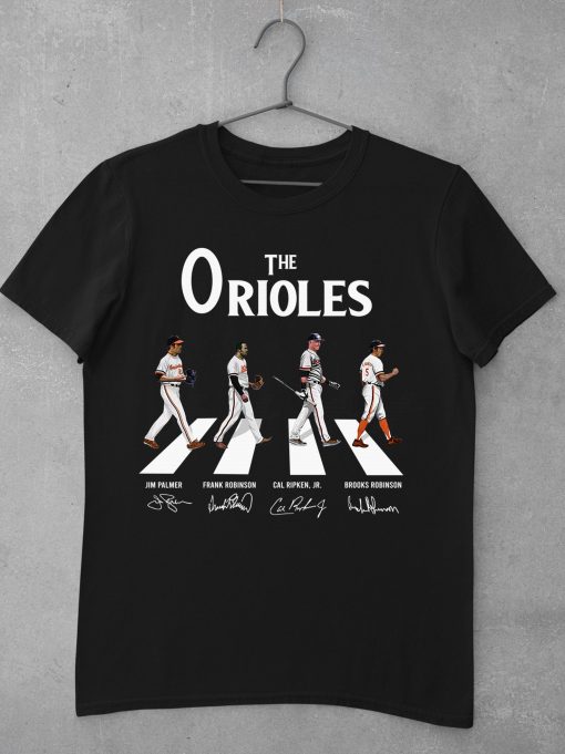 The Orioles Shirt Walking Abbey Road Signatures Shirt