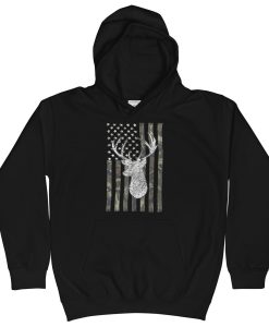 Camouflage Flag Deer Hunting Hoodie