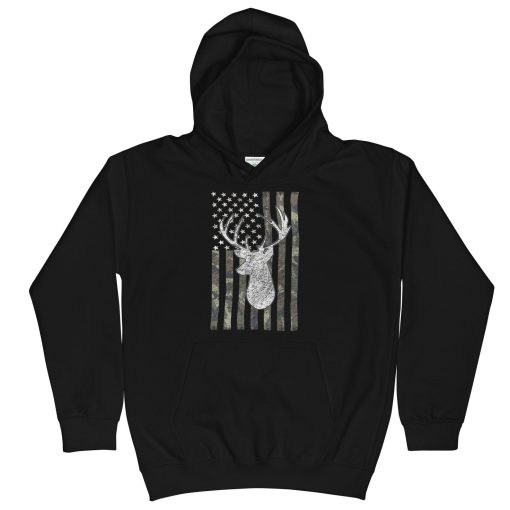 Camouflage Flag Deer Hunting Hoodie