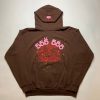 Spider Worldwide brown Angel Number 555 Hoodie