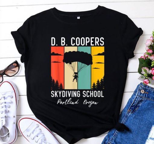 DB Cooper Skydiving School tshirt