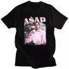 ASAP Rocky Portrait Graphic Aesthetics Vintage T-shirts