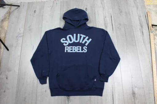 South Rebels Vintage 90s Made In USA Russell Athletics Hoodie