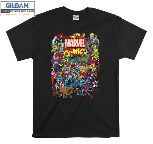 Marvel Comics Heroes Group T-shirt