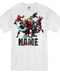 Marvel Superheroes Personalised T Shirt