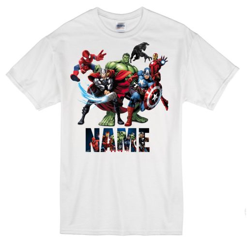 Marvel Superheroes Personalised T Shirt