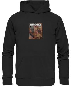 BROKE Hoodie Burning Dollar Hoodie