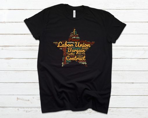 Union Word Cloud Star Tshirt